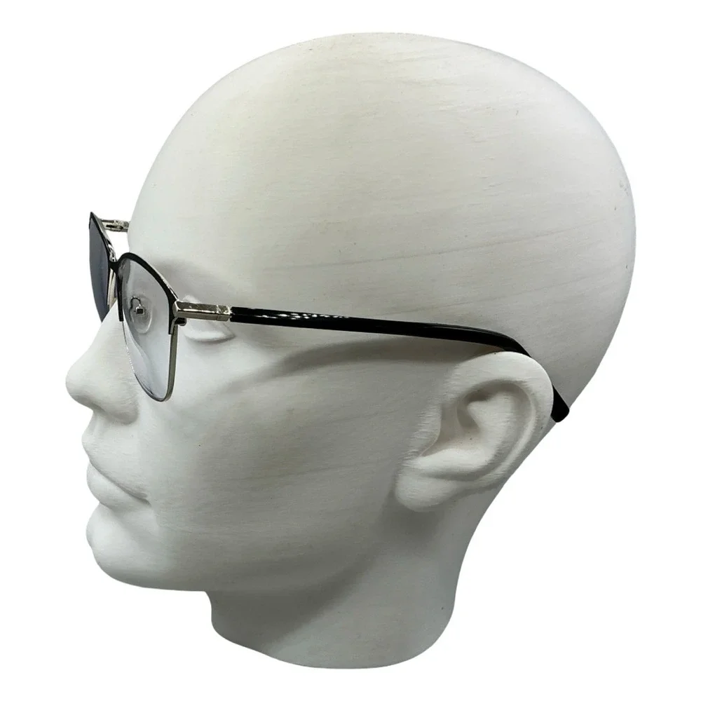 Chelsea Morgan CM 20210 BK/G Eyeglasses Frames Black Gold Cat Eye 59-16-145
